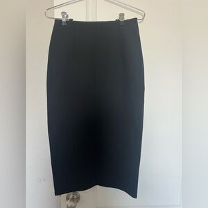 The Row Classic Black Pencil Skirt